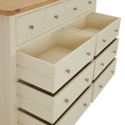 The Furniture Market Marbury Cream Jumbo 10 Drawer Chest - thumbnail 6