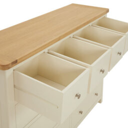 The Furniture Market Marbury Cream Jumbo 10 Drawer Chest - thumbnail 5