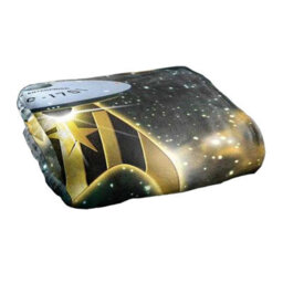 Star Trek Silky Ship 50Th Supersoft Blanket Black/gold (One Size) - thumbnail 2