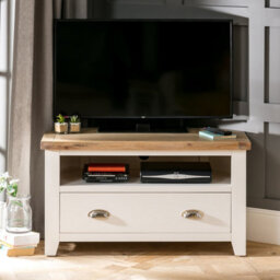 The Furniture Market Cheshire Cream Painted Corner Tv Unit Up To 50 Tv Size - thumbnail 5