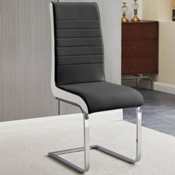 Furniture in Fashion Genisimo Small Gloss Extending Dining Table 4 Symphony Black Chairs - thumbnail 4