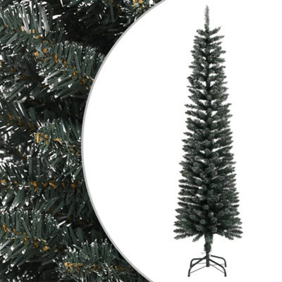 Berkfield Artificial Slim Christmas Tree With Stand Green 180 Cm Pvc - image 1