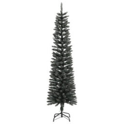 Berkfield Artificial Slim Christmas Tree With Stand Green 180 Cm Pvc - thumbnail 2