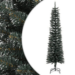 Berkfield Artificial Slim Christmas Tree With Stand Green 180 Cm Pvc