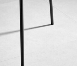 Furniturebox Set Of 2 Harper Blue Scandinavian Inspired Moulded Plastic Bat Chair Minimalist Dining Chair With Black Metal Legs - thumbnail 9