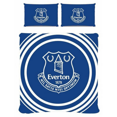 Everton Fc Pulse Duvet Cover Set White/royal Blue (Double) - image 1