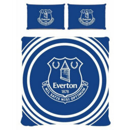 Everton Fc Pulse Duvet Cover Set White/royal Blue (Double) - thumbnail 1