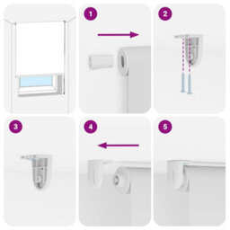 Berkfield Shower Roller Blind 70X240 Cm Fabric Width 66 Cm - thumbnail 7