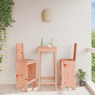 Walplus Bar Stools 2 Pcs 40X42X120 Cm Solid Wood Douglas - image 1