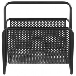 Beliani Magazine Rack Bela Metal Black - thumbnail 4