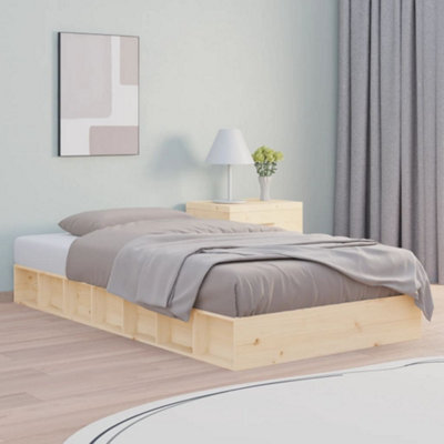 Berkfield Bed Frame 90X190 Cm Single Solid Wood - image 1