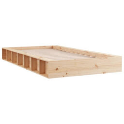 Berkfield Bed Frame 90X190 Cm Single Solid Wood - thumbnail 3