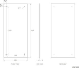 120 X 60Cm Rectangle Frameless Bathroom Mirror With Pre-Drilled Holes And Wall Hanging Fittings - thumbnail 4