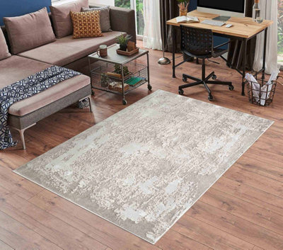 Serenity Modern Abstract Acrylic Contemporary Area Rugs Stone 120X170 Cm - image 1