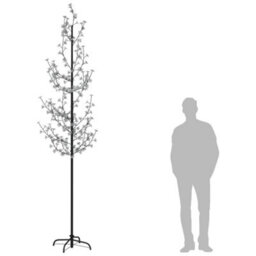 Berkfield Cherry Blossom Led Tree Warm White 368 Leds 300 Cm - thumbnail 7