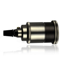 Black Brass Lamp Holder Batten,waterproof, Screw In Vintage E27 Lamp Base For Kitchen,living Room Bedroom, Dinning Room Lightings - thumbnail 9
