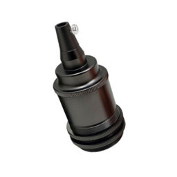 Black Brass Lamp Holder Batten,waterproof, Screw In Vintage E27 Lamp Base For Kitchen,living Room Bedroom, Dinning Room Lightings - thumbnail 3