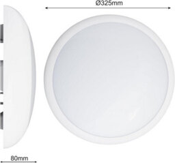 Paul Russells LED Slimline Bulkhead Light 12W 16W 20W 3CCT IP65 White Bezel Modern Flush Wall Ceiling Outdoor - thumbnail 4