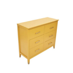 Palazzi 6 Drawer Chest Of Drawers Mustard - thumbnail 4
