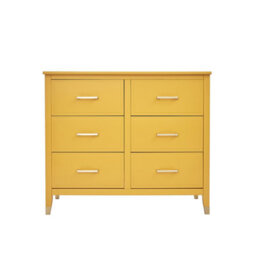 Palazzi 6 Drawer Chest Of Drawers Mustard - thumbnail 2