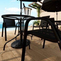 Outsunny 12Kg Garden Parasol Base, Round Resin Garden Umbrella Base, Black - thumbnail 9