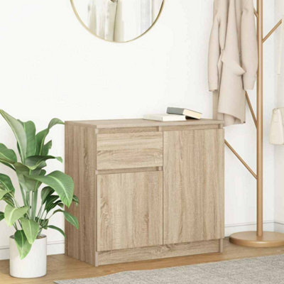 Vidaxl Sideboard With Drawer Sonoma Oak 71X35X65 Cm Engineered Wood - image 1