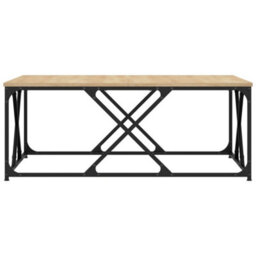 Berkfield Durable Coffee Table Sonoma Oak 100X100X40 Cm Engineered Wood - thumbnail 4