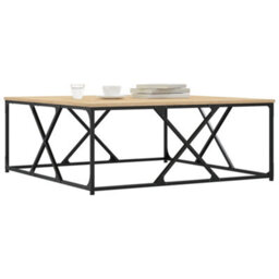 Berkfield Durable Coffee Table Sonoma Oak 100X100X40 Cm Engineered Wood - thumbnail 3