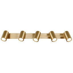 Luminosa Lighting Luminosa Robby Ceiling Spotlight Bar Gold Colours Brushed 5X Gu10 - thumbnail 4