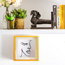 "Nicola Spring 8 X 8"" Deep Photo Frames - Light Wood/ivory Mount - 3D Deep Box Picture Frame Display Case (22.5 X 22.5Cm) X5" - thumbnail 5