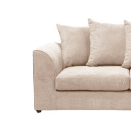 Furnishings For Less UK Casper Soft Chenille Fabric Fabric 2 Seater Sofa Beige - Scatter Back - thumbnail 2