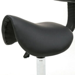Beauty Saddle Salon Adjustable Stool Massage Modern With Backrest Comfort Black - thumbnail 5