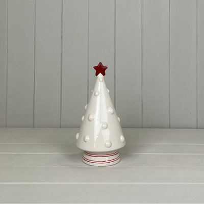 Four Candle Satchville Ceramic Christmas Tree - image 1