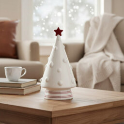Four Candle Satchville Ceramic Christmas Tree - thumbnail 2