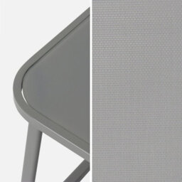 Sweeek - 4-Seater Metal Garden Sofa Set Silvi Light Grey 77X114X76 Cm - thumbnail 5