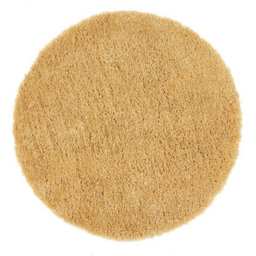 Ochre Polyester Rug, Modern Shaggy Rug With 50mm Thick, Handmade Rug, Ochre Rug For Bedroom, & Diningroom-133Cm (Circle) - thumbnail 3