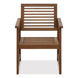 Walplus Furinno Tioman Hardwood Outdoor Armchair Without Cushion, Set Of Two, Natural - thumbnail 2