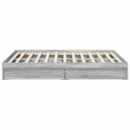Berkfield Bed Frame With Drawers Without Mattress Grey Sonoma 160X200 Cm - thumbnail 5