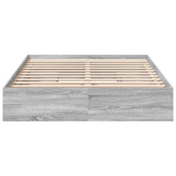 Berkfield Bed Frame With Drawers Without Mattress Grey Sonoma 160X200 Cm - thumbnail 4