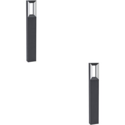 Loops 2 Pack Sleek Modern Black Led Indoor Ceiling Light For Stylish Home Decor - thumbnail 1