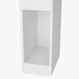 White Modern Bedside Table 1 Drawer Cabinet Bedroom Furniture Storage - thumbnail 4