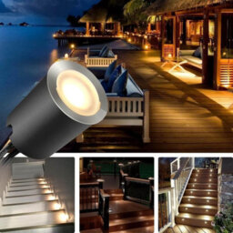 Set Of 16 Led Recessed Spotlights For Outdoor Use For Wooden Terrace Swimming Pool Garden Stairs Wooden Deck - thumbnail 3