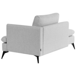 Beliani Right-Hand Chaise Longue Sievoz Fabric Light Grey - thumbnail 6
