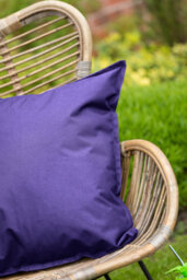 Waterproof Outdoor Garden Patio Cushion Cover And Inner Square Pack Of 4 Purple 60Cm X 60Cm - thumbnail 3