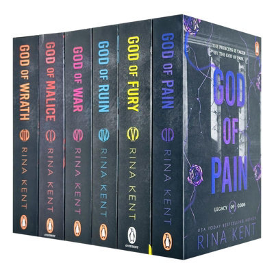Generic Legacy Of Gods Series 6 Books Collection Set By Rina Kent (God Of Pain, God Of Fury, God Of Ruin, God Of War, God Of Malice & God - image 1