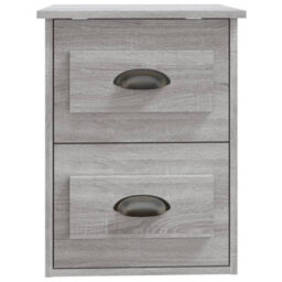 Berkfield Wall-Mounted Bedside Cabinets 2 Pcs Grey Sonoma 41.5X36X53Cm - thumbnail 9
