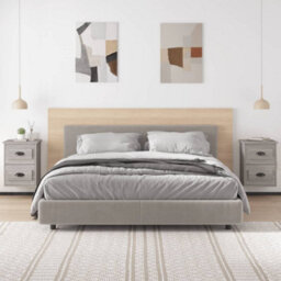 Berkfield Wall-Mounted Bedside Cabinets 2 Pcs Grey Sonoma 41.5X36X53Cm - thumbnail 3
