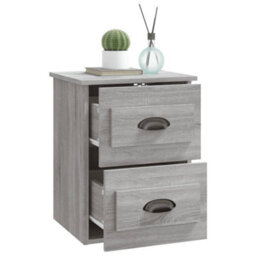 Berkfield Wall-Mounted Bedside Cabinets 2 Pcs Grey Sonoma 41.5X36X53Cm - thumbnail 6