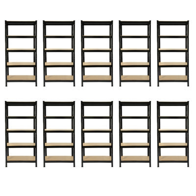 MonsterShop 10 Monster Racking Duty Shelving Unit Garage Strong Shelf Units, 75Cm X 150Cm X 30Cm - image 1
