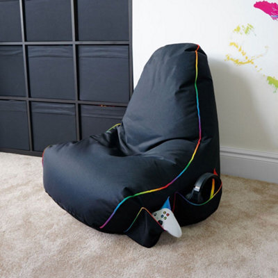 rucomfy Beanbags Rucomfy Gamer Bean Bag Chair Led Design - Gaming Lounger For Kids - image 1
